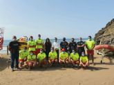 El alcalde supervisa el Plan de Vigilancia, Rescate y Salvamento en las playas de Lorca