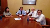 El presidente de la CHS mantiene una reunión con los alcaldes de Santomera, Fortuna y Abanilla