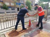 Proteccin Civil acomete trabajos de revisin tcnica en ms de 150 hidrantes distribuidos por el casco urbano y el polgono industrial El Saladar