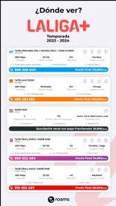 Arranca la temporada 2023/24: mismas opciones para ver el f�tbol, a un precio m�s caro