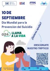 10 de septiembre, Da Mundial para la Prevencin del Suicidio