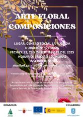 Curso gratuito de arte floral y composiciones en el centro vecinal de La Florida