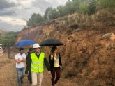 Infraestructuras instala una pantalla de 40 metros para evitar el desprendimiento de rocas en Torreagüera