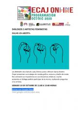 La Concejala de Juventud de Molina de Segura organiza el encuentro Dilogos: 3 Artistas Feministas el sbado 10 de octubre