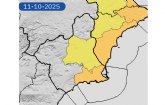 La AEMET ACTUALIZA sus avisos de Fenmenos Meteorolgicos Adversos para el sbado 11 de octubre de 2025