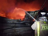 Incendio en una fbrica de calzado en Caravaca de la Cruz