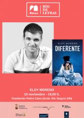 El escritor Eloy Moreno presenta en 'Ro de Letras' 'Diferente', su novela ms personal y emotiva