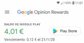 Google Opinion Rewards ahora te informa de cuándo vencen tus créditos