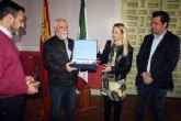 La alcaldesa recibe a Cristbal Robles Jan, el primer alcalde elegido democrticamente en Cehegn