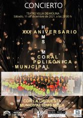 El Teatro Villa de Molina acoge el concierto del XXX Aniversario de la Coral Polifnica Municipal Hims Mola el sbado 11 de diciembre