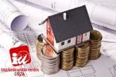 IU-Verdes de Cieza informa de que el nuevo impuesto de plusvalía sólo lo pagarán quienes 'ganen dinero' al vender su casa