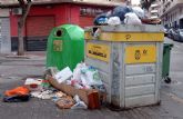 IU-Verdes exige a Toms Rubio que solucione 'el desastre' de la recogida de basuras en Cieza
