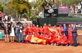La seleccin española femenina de tenis logra en La Manga el pase a la fase final de la Fed Cup