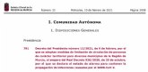 Limitacin de circulacin de personas de carcter territorial para diversos municipios de la Regin de Murcia