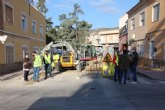 El Ayuntamiento renueva las redes de agua potable y saneamiento en la plaza Ortega y Gasset