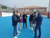 Los 92 alumnos del CEIP Juan XXIII de Monteagudo disfrutarn de una nueva pista deportiva renovada y ms segura