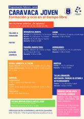 El Ayuntamiento de Caravaca pone en marcha una nueva edici�n del programa 'Caravaca Joven' con actividades de formaci�n, ocio y apoyo emocional