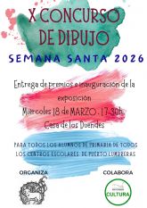 El Cabildo de Cofradías Pasionarias de Puerto Lumbreras y el Ayuntamiento convocan el X Concurso Infantil de Dibujo de Semana Santa