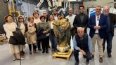 La talla de la patrona de Pliego es trasladada al Centro de Restauraci�n para su intervenci�n