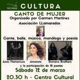 Puerto Lumbreras celebrará el 'Canto de Mujer', un espectáculo de cante, baile, música y poesía