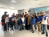 Visita al Ayuntamiento de un grupo de estudiantes italianos de intercambio en San Javier
