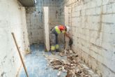 El Ayuntamiento comienza los trabajos para renovar aseos en el Estadio Cartagonova
