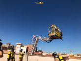 Servicios de emergencia de la Comunidad realizan un simulacro de incendio en el Colegio Sagrado Corazn de Jess de Alcantarilla