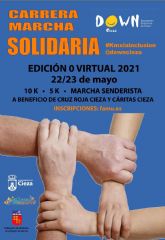 El 22 y 23 de mayo, kilómetros virtuales y solidarios con Down Cieza