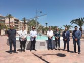 Inaugurada la nueva fuente del paseo mar�timo de Puerto de Mazarr�n