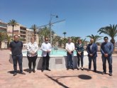 Inaugurada la nueva fuente del paseo martimo de Puerto de Mazarrn