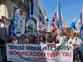 Plataforma EBEP 36.3. Manifestación frente al Congreso de los Diputados