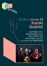 Karski Quartet ofrece la segunda sesión del Festival Internacional de las Artes y los Sentidos ESSENTIA el viernes 13 de mayo en el Teatro Villa de Molina