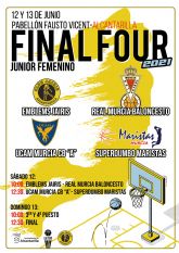 Alcantarilla acoge este prximo fin de semana la Final Four de Baloncesto Junior Femenino