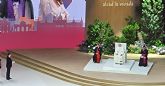 ASECIPMAD con el papa en el acto de encuentro de sociedad civil