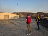 El incendio declarado esta tarde en Lorca queda estabilizado tras afectar a trece hect�reas de terreno