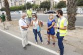 El Ayuntamiento acondiciona la mediana de Ronda Sur entre Patiño y el barrio del Progreso
