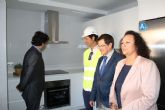 El Alcalde de Lorca y el Subsecretario de Fomento visitan las obras de reconstrucción del residencial Barrio de San Fernando