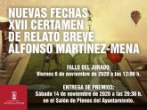 Seleccin final de obras del XVII Certamen Literario de Relato Breve 'Alfonso Martnez-Mena'