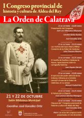 El 21 y 22 de octubre, se celebrar� el 'I Congreso provincial de historia y cultura de Aldea del Rey', sobre la Orden de Calatrava