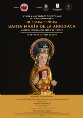 La Virgen de la Arrixaca visitará Las Torres de Cotillas con tres días intensos de actividad