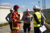 simulacro de emergencia general en las instalaciones del Complejo Industrial de Repsol en Cartagena