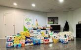VOX Cieza lleva a cabo una campaña solidaria de recogida de artículos para bebés