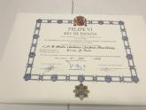 El Cabo Primero de la Guardia Civil, Pedro Antonio Andreo, recibe la Cruz de Plata del Mrito Civil