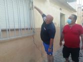 IU-Verdes consigue demostrar que los daños en las viviendas de la calle Pedro Montiel son, en parte, responsabilidad de Aguas de Lorca