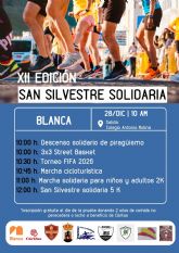 El Ayuntamiento de Blanca presenta la XII Edición de la San Silvestre solidaria del municipio