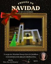 Matilde Gloria García Caballero será la encargada de pregonar la Navidad de Puerto Lumbreras este sábado, 13 de diciembre, a las 20 horas