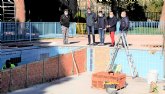 La obra de remodelación de las piscinas del Polideportivo Municipal Mariano Rojas marcha a buen ritmo