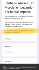 El Sector de Medios de CCOO condena el veto de VOX a medios de comunicacin en Murcia