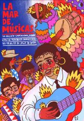 El ilustrador Ricardo Cavolo impregna con su potente y reconocida iconografía el cartel de La Mar de Músicas de Cartagena