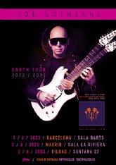 Joe Satriani reprograma su gira europea 2022 y confirma nuevas fechas para 2023